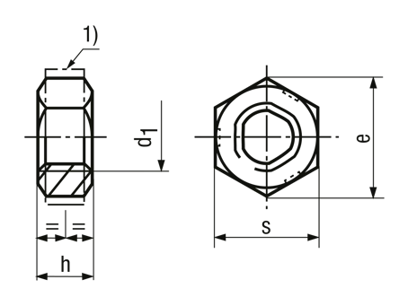 DIN 980V (metryczne / drobnozwojne)